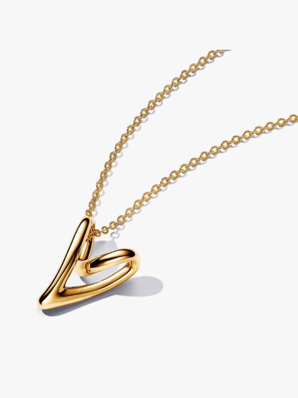 Pandora Organically Shaped Heart Pendant Necklace